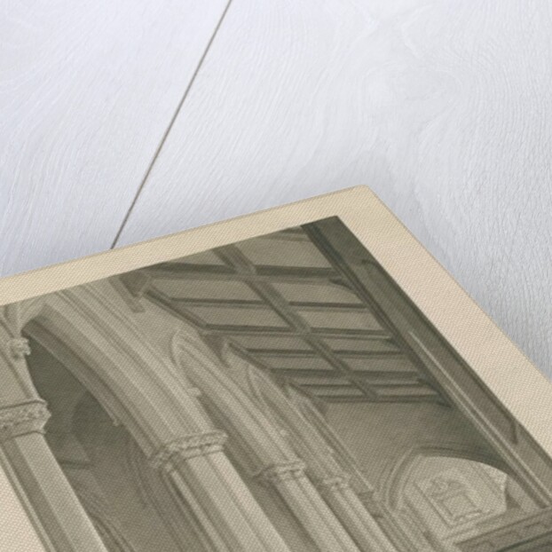 Interior of Leigh Church by John Chessell Buckler