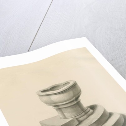 Font in Leigh Church by John Buckler