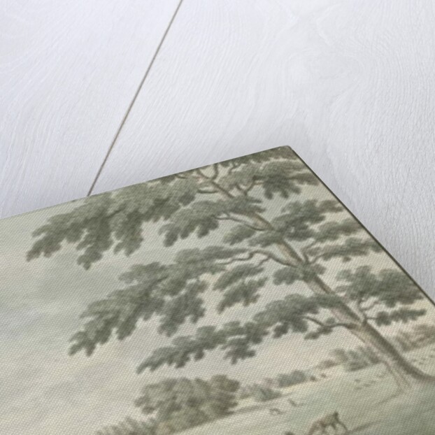 Fisherwick Hall: water colour drawing, 1786 by School English