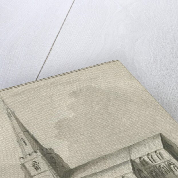 Lichfield - St. Michael's Church: pen and sepia wash drawing, 1798 by School English