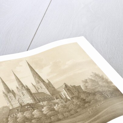 Lichfield Cathedral - West South West View by Robert Noyes