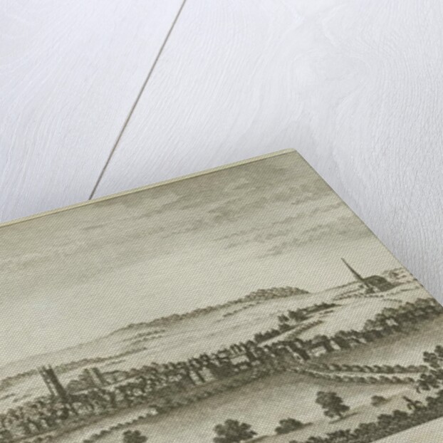 Lichfield - South West View: copper-plate engraving, nd [late 18th cent] by School English