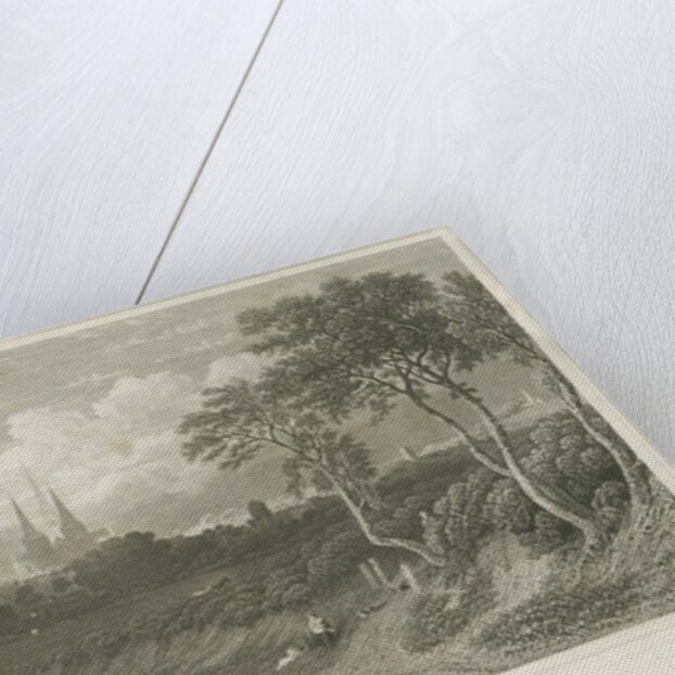 Lichfield Cathedral - West View: engraving by William Tombleson