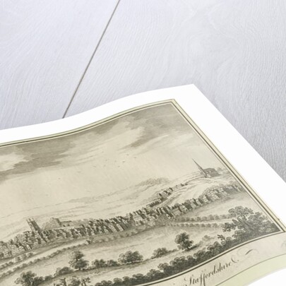 Lichfield - South West View: engraving, nd [1771] by School English