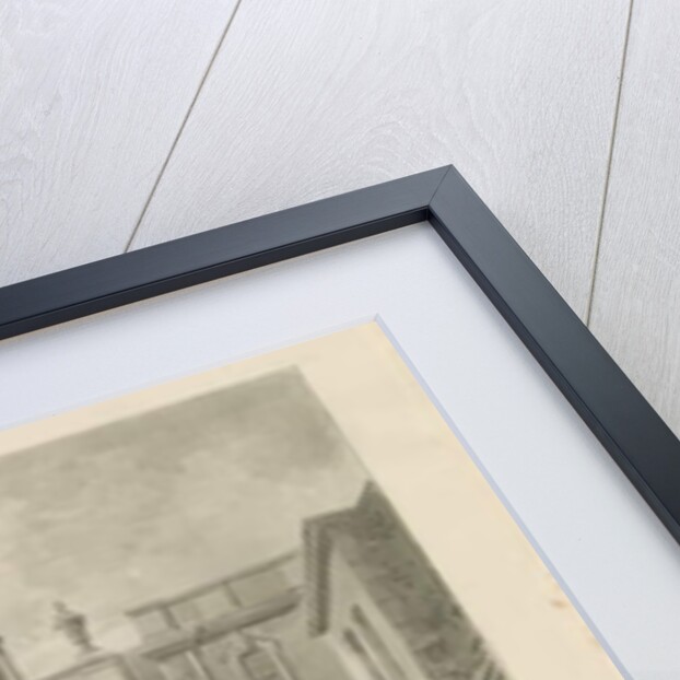 Lichfield - Guildhall: sepia drawing, 1838 by John Buckler