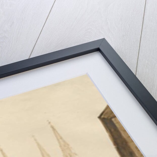 Lichfield Cathedral : red-sepia drawing, 1837 by Thomas Peploe Wood