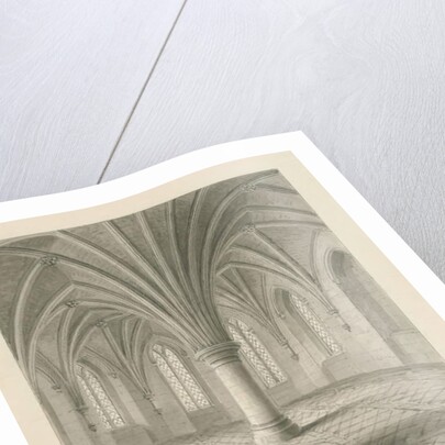 Interior of Lichfield Cathedral - Library above Chapter House: sepia drawing, 1806 by John Buckler