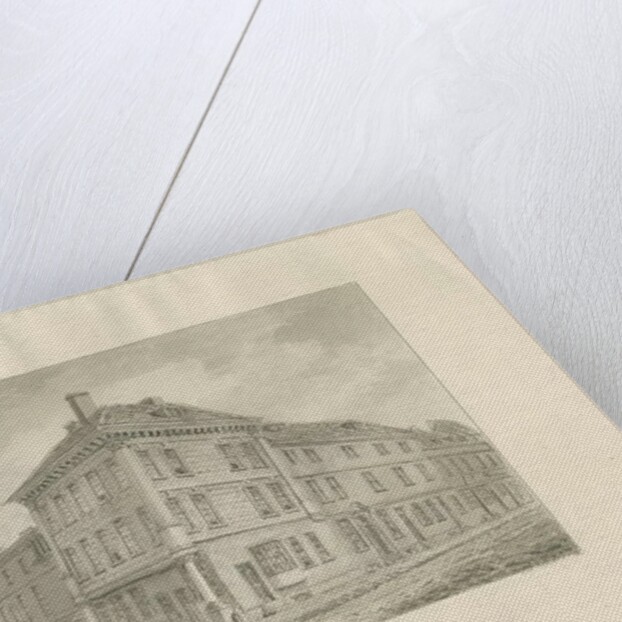 Lichfield - Birth-place of Dr. Johnson: sepia drawing, 1824 by John Chessell Buckler