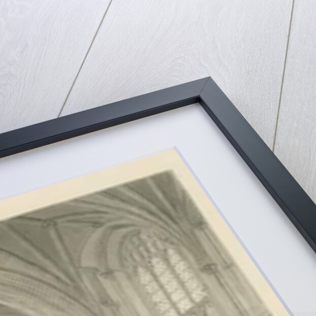 Interior of Lichfield Cathedral - Crossing from the North Transept: sepia drawing, 1806 by John Buckler