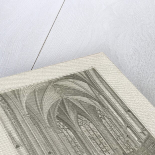 Interior of Lichfield Cathedral - Lady Chapel: engraving by John Britton