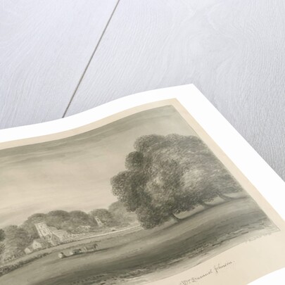 Lichfield - Stowe: sepia drawing, 1841 by John Buckler
