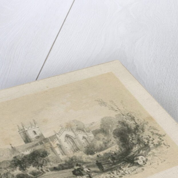 Handsworth Church: lithograph by Louis Haghe