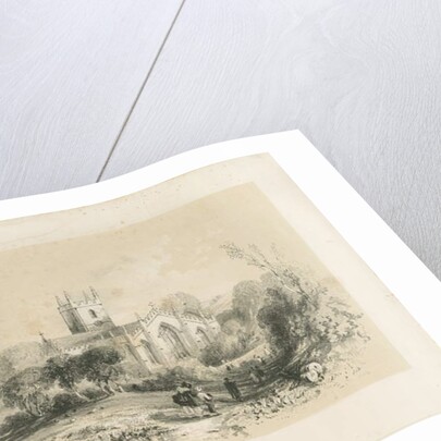 Handsworth Church: lithograph by Louis Haghe