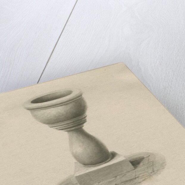 Lichfield - Font in St. Mary's Church by John Buckler