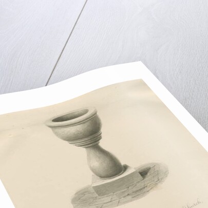 Lichfield - Font in St. Mary's Church by John Buckler