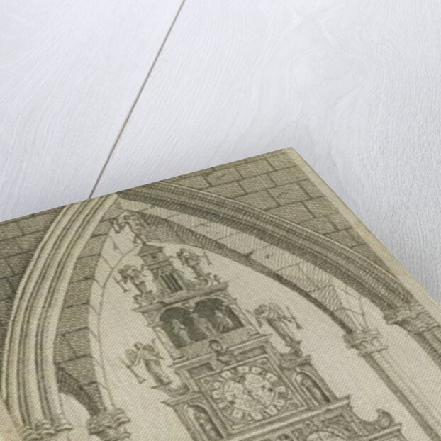 Lichfield - Musical Altar-Clock: etching by Richard Greene