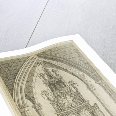 Lichfield - Musical Altar-Clock: etching by Richard Greene