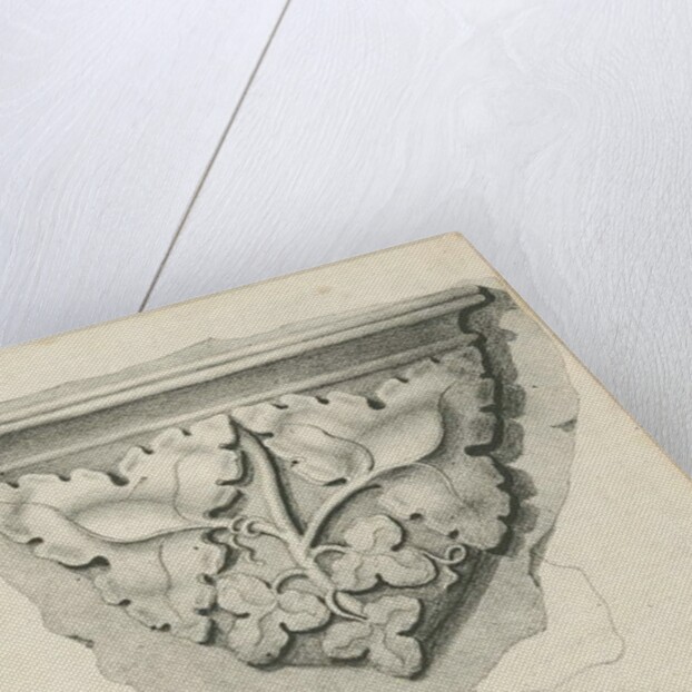 Interior of Lichfield Cathedral - Carved Foliage by Thomas Witlam Atkinson