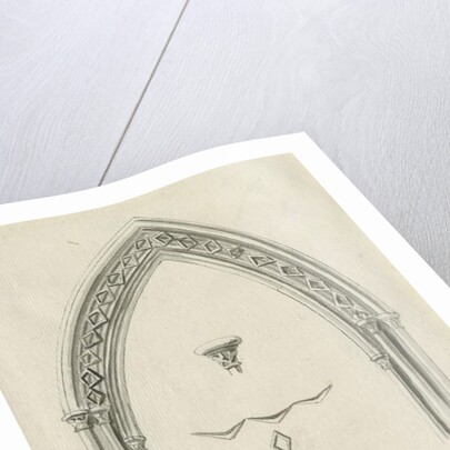 Interior of Lichfield Cathedral - Arch in North Aisle by John Carter