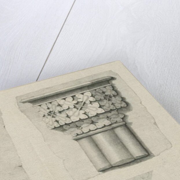 Interior of Lichfield Cathedral - Carved Foliage by School English