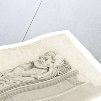 Lichfield Cathedral - 'The Sleeping Children': engraving by Francis Legatt Chantrey