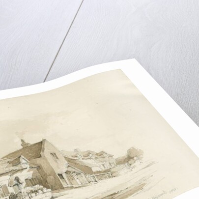 Cottages at Little Haywood by Thomas Peploe Wood