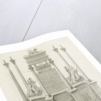 Lichfield Cathedral - Tomb of William Paget: engraving by Stebbing Shaw