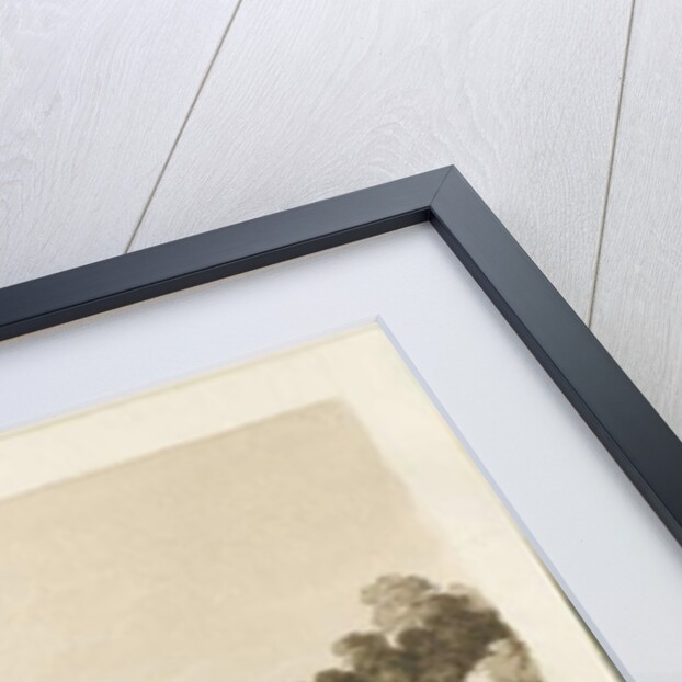 Shugborough Bridge: sepia drawing, 1836 by Thomas Peploe Wood