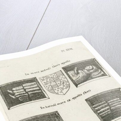 Lichfield Cathedral - Effigies: etching, [10 Dec 1795] by School English