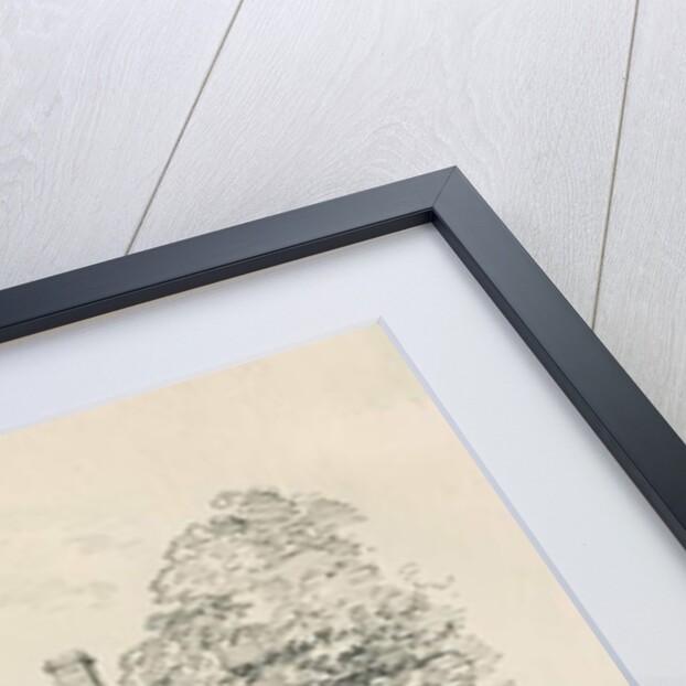 High Offley - Park Hall: pen and ink drawing, 1838 by Thomas Peploe Wood