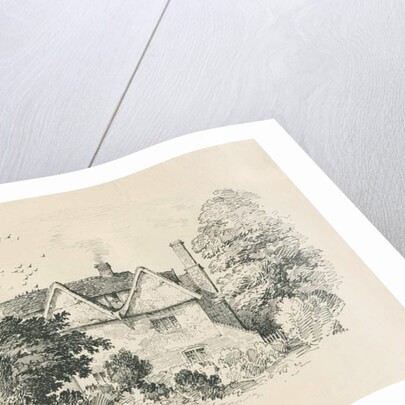 High Offley - Park Hall: pen and ink drawing, 1838 by Thomas Peploe Wood