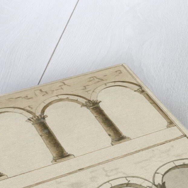 Interior of Hints Church: pen and wash drawing, nd [c 1750] by School English