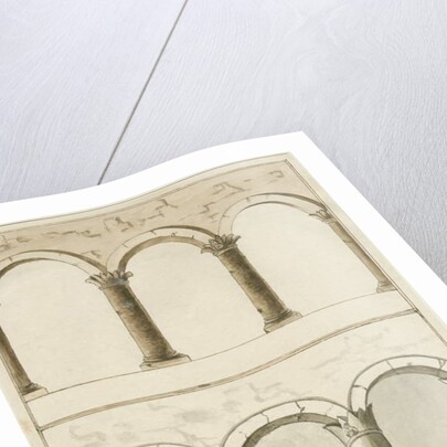 Interior of Hints Church: pen and wash drawing, nd [c 1750] by School English