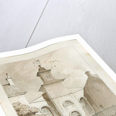 Fazeley Chapel: pen and wash drawing, 1841 by Thomas Peploe Wood