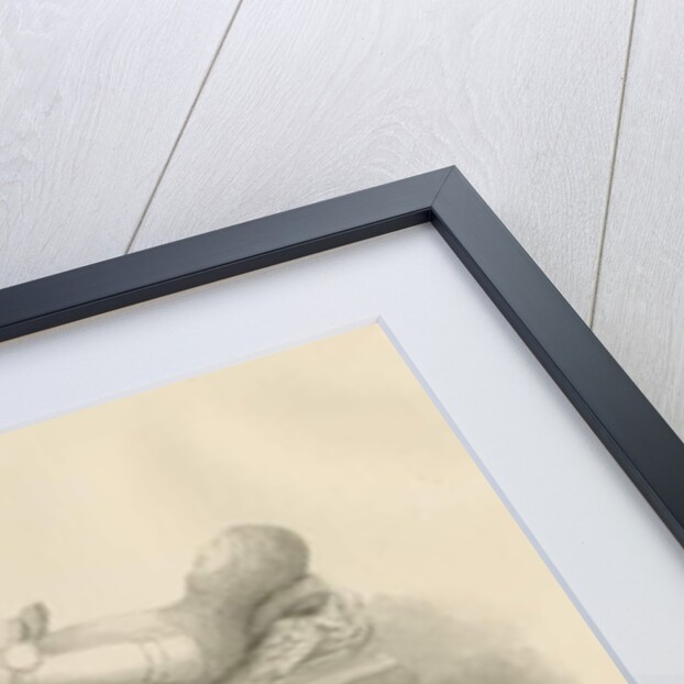 Gnosall Church - Effigy: wash drawing, 1842 by John Buckler