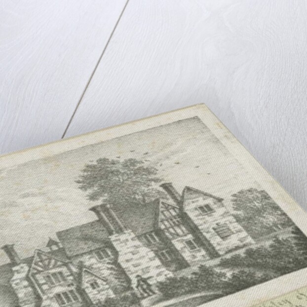 High Onn - Old Manor House: lithograph by School English