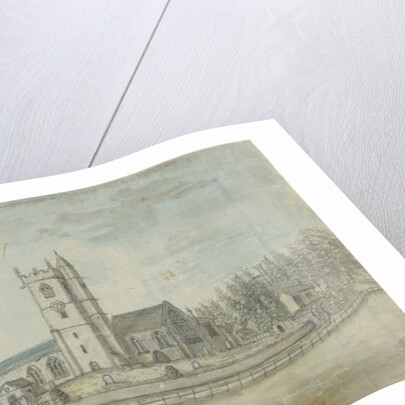 Handsworth Church: water colour painting, 1769 by School English