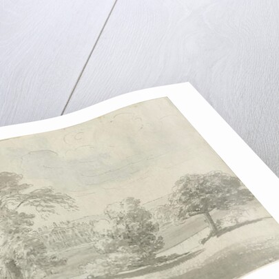 Shenstone - Little Aston Hall: pen and wash drawing by Henry Curzon Allport