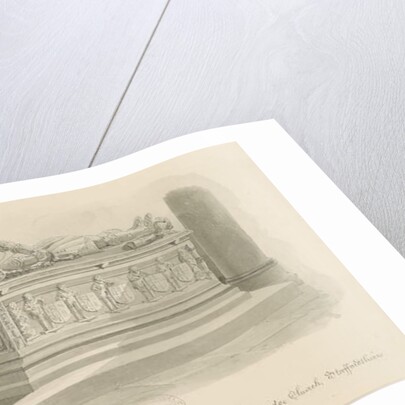 Penkridge Church - Tomb of [Sir Edward Littleton] by John Chessell Buckler