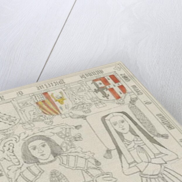 Penkridge Church - Tomb of William Wynnesbury: pen and ink drawing by Thomas Peploe Wood