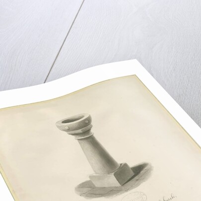 Font in Sheriffhales Church by John Buckler