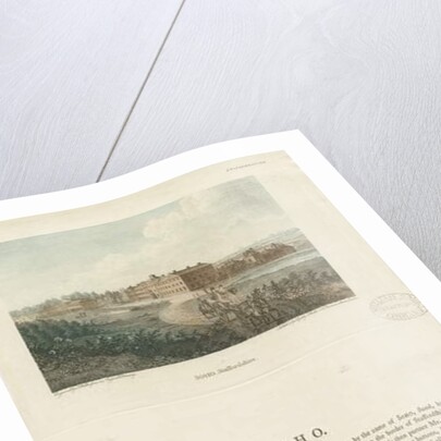 Soho Manufactory: coloured engraving by John Walker