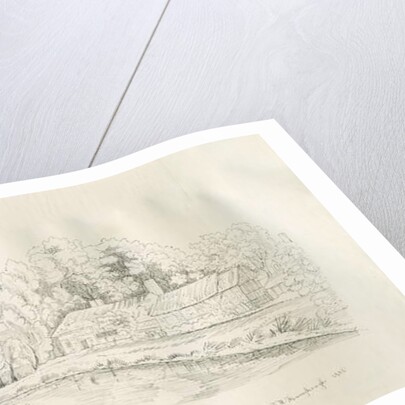 Stafford - River Sow: pen and ink drawing, 1836 by John Robert Fernyhough