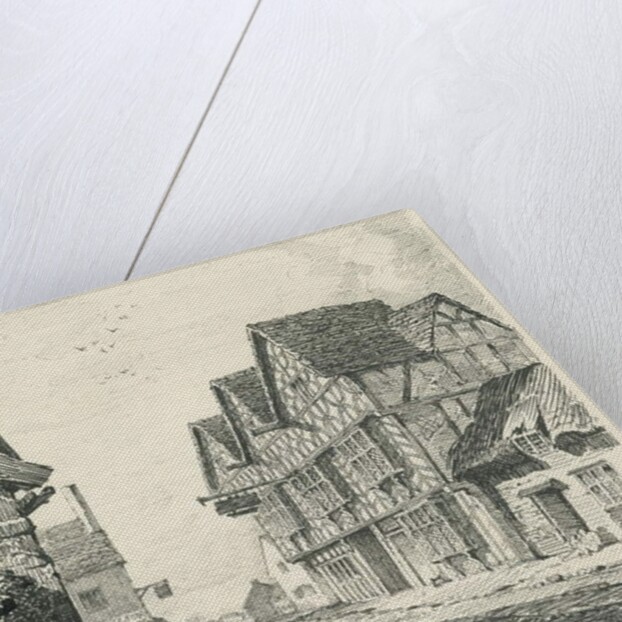 Penkridge Town - Old House by Thomas Peploe Wood