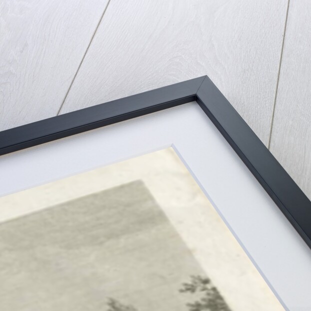 Penkridge Town - Church and Bridge: engraving by School English