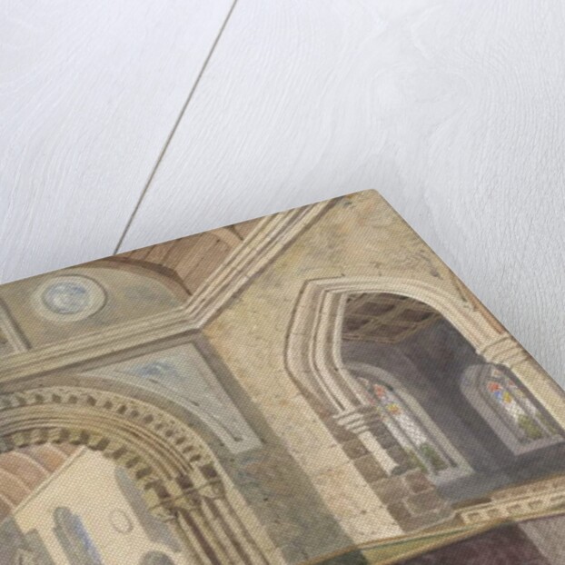 Interior of Longdon Church by Allen Edward Everitt