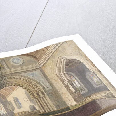 Interior of Longdon Church by Allen Edward Everitt