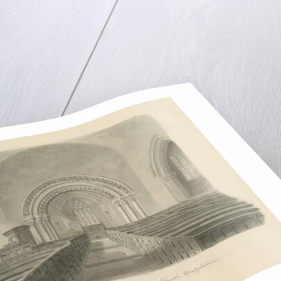 Interior of Longdon Church by John Buckler