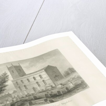 Longnor Church - 'St. Giles' [St Batholomew's] by John Buckler