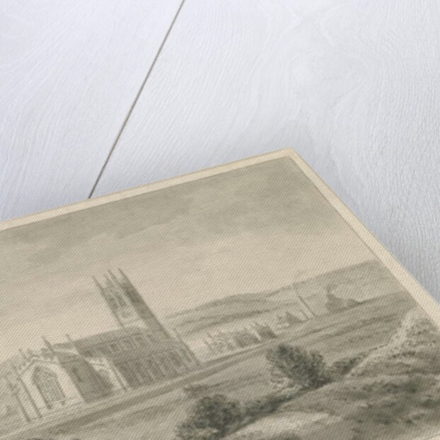 Longport Church - St. Paul's: sepia drawing, 1841 by John Chessell Buckler